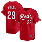 C.Reds #29 TJ Friedl Player Red Home Limited Fdoa Stitched Jerseys