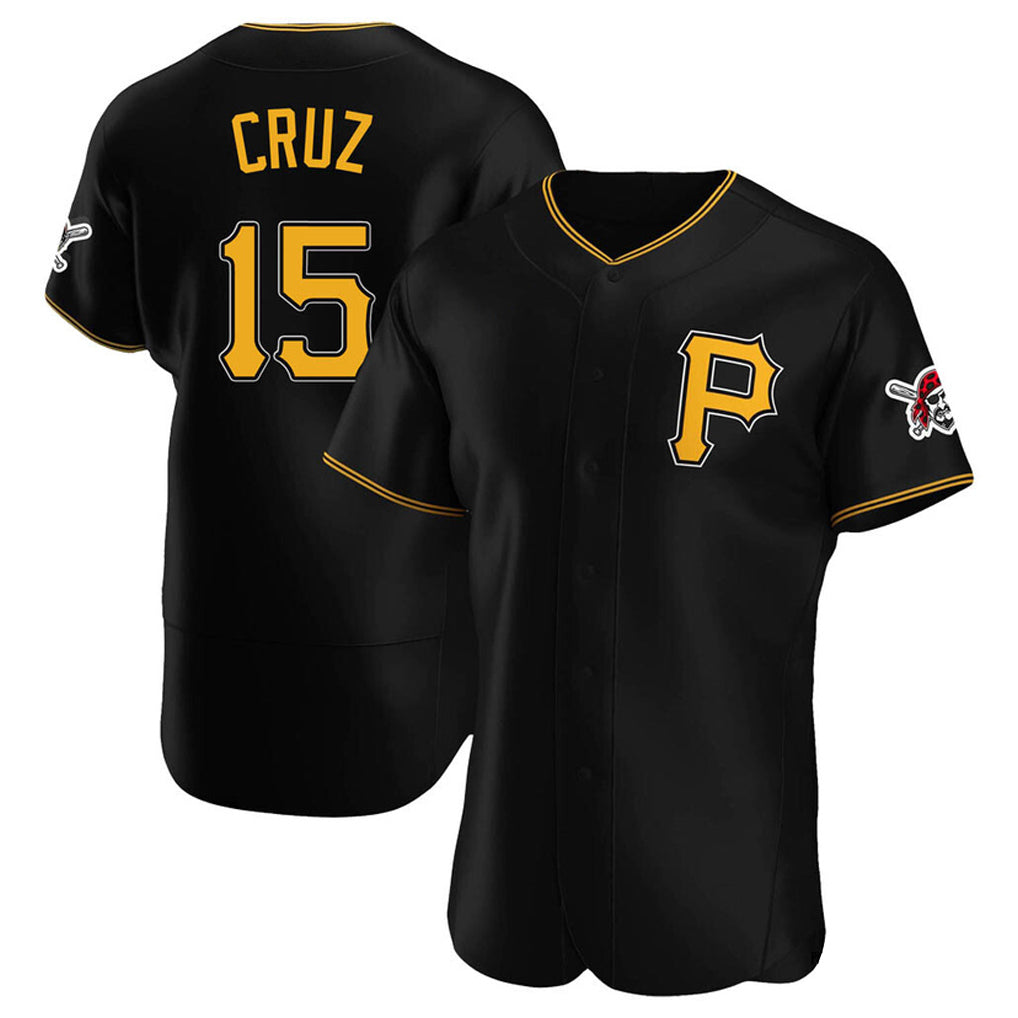 P.Pirates #15 Oneil Cruz Player Black Alternate 2025 Home Limited Elite Fdoa Stitched Jerseys