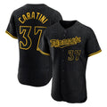 M.Twins #37 Victor Caratini Player Black Snake Skin City Home Limited Elite Fdoa Stitched Jerseys