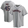 H.Astros #45 Tatsuya Imai Player Gray Home Game Fdoa Stitched Jerseys