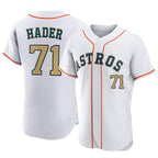H.Astros #71 Josh Hader Player Gold Collection Limited Elite Home Fdoa Stitched Jerseys