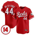 C.Reds #44 Elly De La Cruz Player Red Vapor Premier Limited Home Fdoa Stitched Jerseys