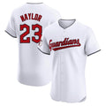 C.Guardians #23 Bo Naylor Player White Limited Elite Home Fdoa Stitched Jerseys