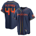 H.Astros #44 Yordan Alvarez Player Navy City Connect Home Game Fdoa Stitched Jerseys