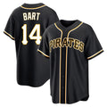 P.Pirates #14 Joey Bart Player Black Fashion Out Home Game Fdoa Stitched Jerseys