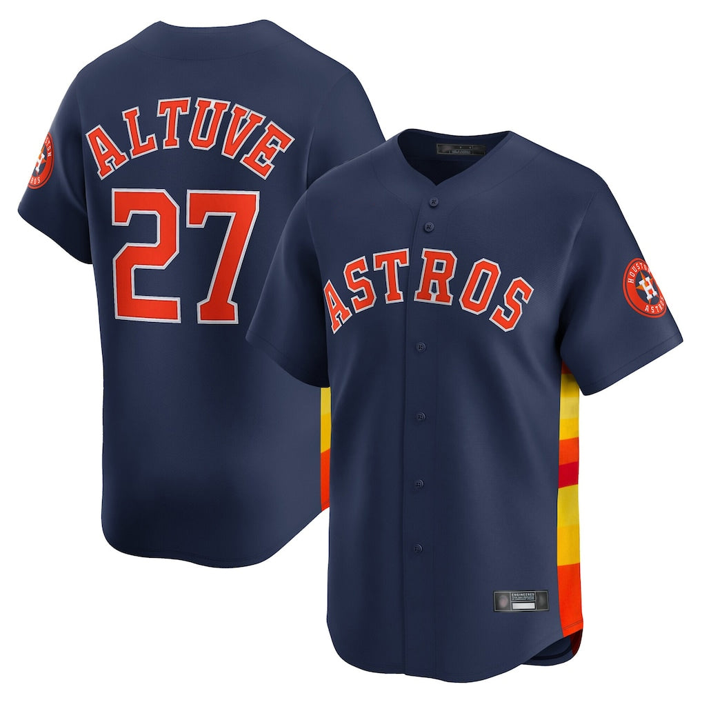 H.Astros #21 Yainer Diaz Player Navy Home Limited Fdoa Stitched Jerseys