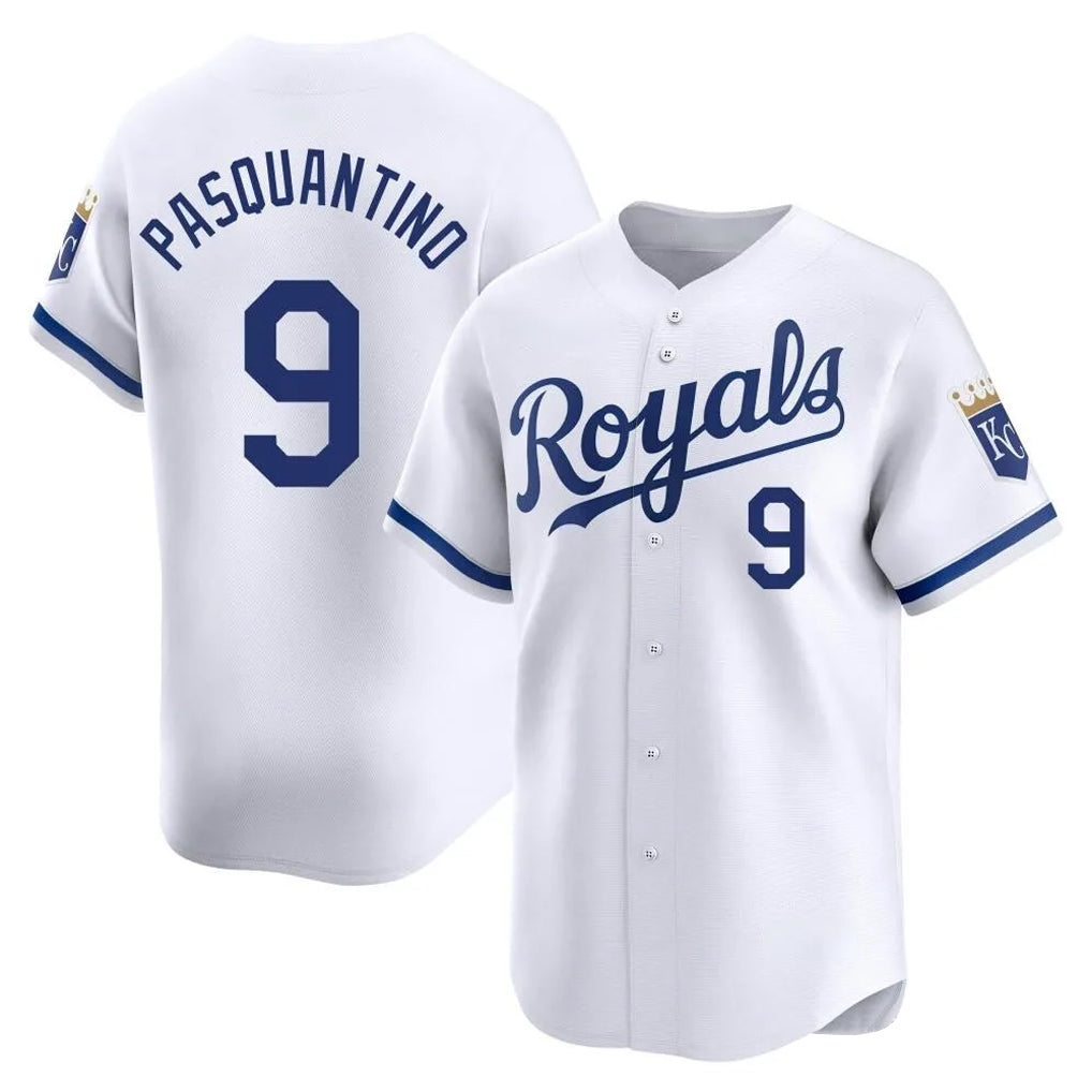 KC.Royals #9 Vinnie Pasquantino Player White Alt Limited Home Fdoa Stitched Jerseys