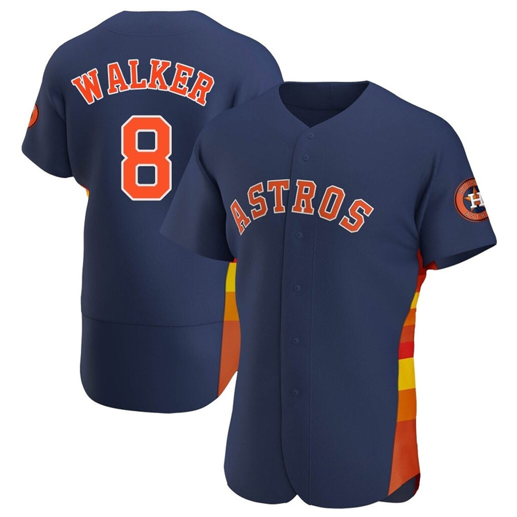 H.Astros #8 Christian Walker Player Navy Home Limited Elite Fdoa Stitched Jerseys