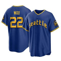 S.Mariners #22 Bryan Woo Player Royal City Connect Home Game Fdoa Stitched Jerseys