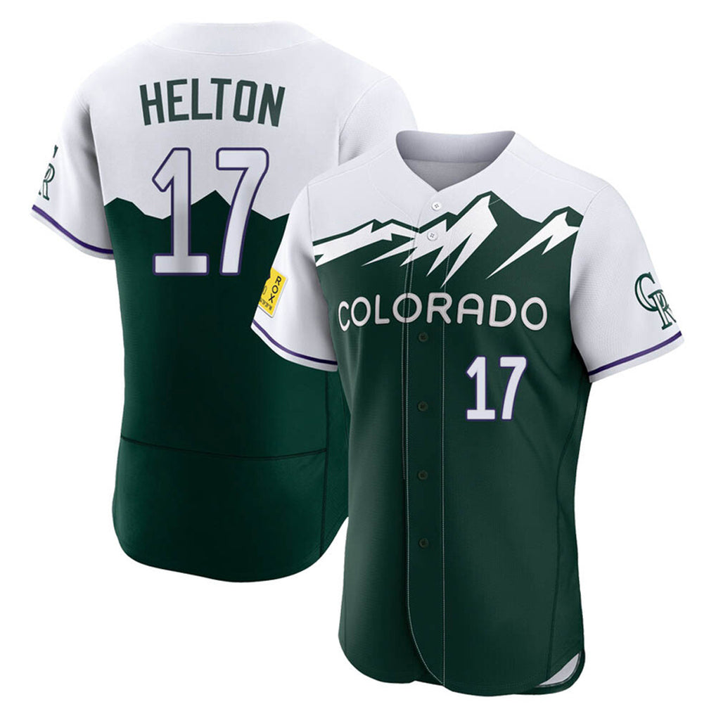 C.Rockies #17 Todd Helton Player Green City Connect Limited Elite Home Fdoa Stitched Jerseys