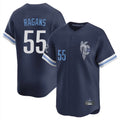 KC.Royals #55 Cole Ragans Player Navy City Connect Limited Home Fdoa Stitched Jerseys