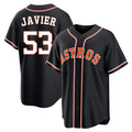 H.Astros #53 Cristian Javier Player Black Fashion Out Home Game Fdoa Stitched Jerseys