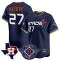 H.Astros #27 Jose Altuve Player Navy City Connect Texas Patch Vapor Premier Limited Home Fdoa Stitched Jerseys