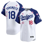 LA.Dodgers #18 Yoshinobu Yamamoto Player White-Royal Tokyo Series Vapor Premier Limited Fdoa Stitched Jerseys
