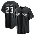 C.Guardians #23 Bo Naylor Player Black Home Game Fdoa Stitched Jerseys