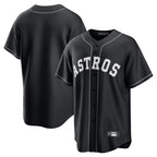 H.Astros ## Astros Blank Player Black Home Game Fdoa Stitched Jerseys