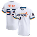 H.Astros #53 Cristian Javier Player White City Connect Limited Elite Home Fdoa Stitched Jerseys