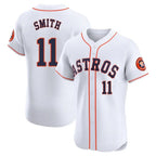 H.Astros #11 Cam Smith Player White Limited Elite Home Fdoa Stitched Jerseys