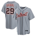 D.Tigers #29 Tarik Skubal Player Gray Home Game Fdoa Stitched Jerseys