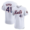 NY.Mets #41 Tom Seaver Player White Home Limited Elite Fdoa Stitched Jerseys