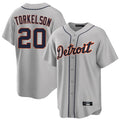 D.Tigers #20 Spencer Torkelson Player Gray Home Game Fdoa Stitched Jerseys