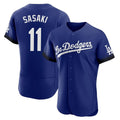 LA.Dodgers #11 Roki Sasaki Player Royal City Connect Elite Home Fdoa Stitched Jerseys