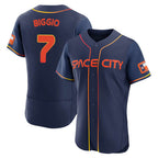H.Astros #7 Craig Biggio Player Navy City Connect Limited Elite Home Fdoa Stitched Jerseys