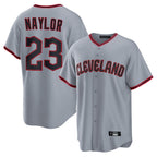 C.Guardians #23 Bo Naylor Player Gray Home Game Fdoa Stitched Jerseys