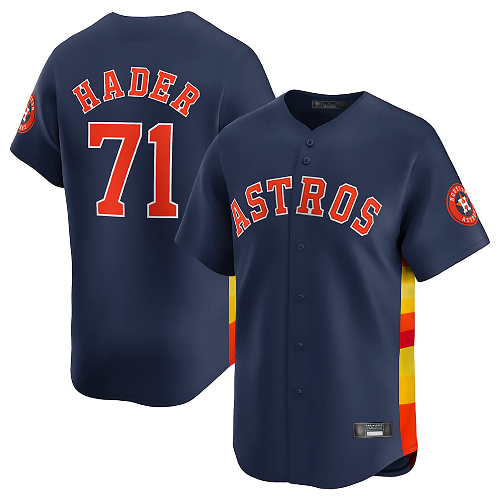 H.Astros #71 Josh Hader Player Navy Limited Home Fdoa Stitched Jerseys