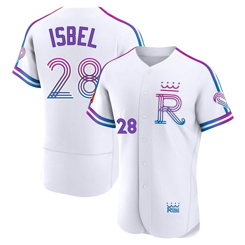 KC.Royals #28 Kyle Isbel Player White 2026 City Connect Limited Elite Home Fdoa Stitched Jerseys