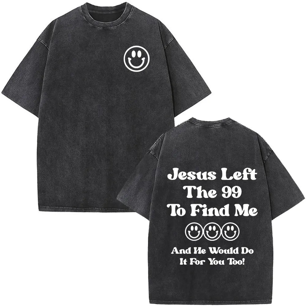 Cheap T-shirt Jerseys Christian Jesus Faith Over Fear Bible Verse Washed T-shirts Men Women Fashion Vintage Oversized T Shirts Harajuku Cotton T-shirt