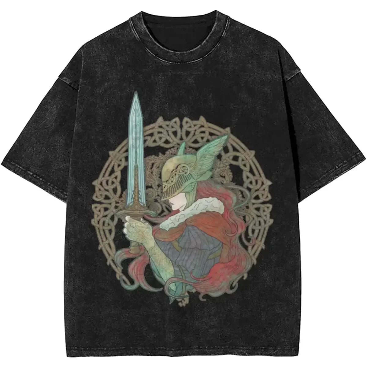Cheap T-shirt Jerseys Malenia Blade Of Miquella Washed New Arrival Mens Clothes Tee Shirt Homme Graphic T-Shirts Men Tshirt for Men Ropa Hombre 62924