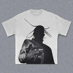 Cheap T-shirt Jerseys 2000s Vintage Casual Girl Print Y2k Women's Tshirts Short Sleeve O-Neck Streetwear Harajuku Gothic Tee Crop Top Men Kid Clothes