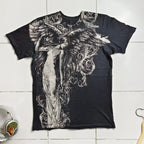 Cheap T-shirt Jerseys 90s American Suffering Trendy Retro Fashion Print Round Neck Short Sleeved T shirt Women Y2K Street Style Gothic Couple Sports