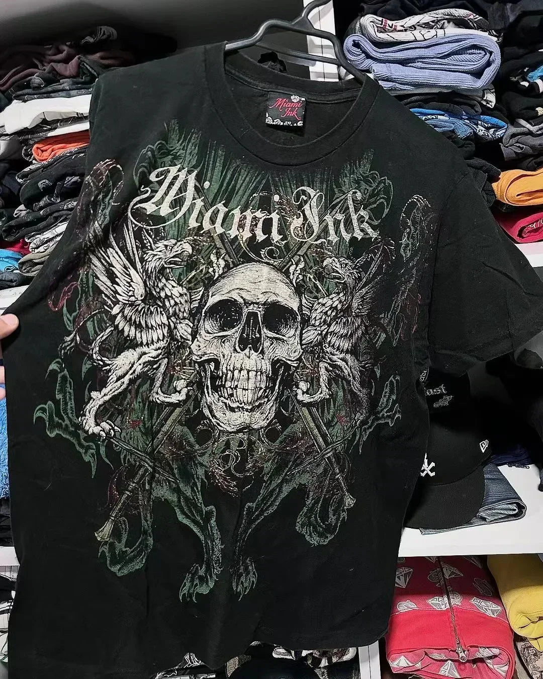 Cheap T-shirt Jerseys 90s American Suffering Trendy Retro Fashion Print Round Neck Short Sleeved T shirt Women Y2K Street Style Gothic Couple Sports