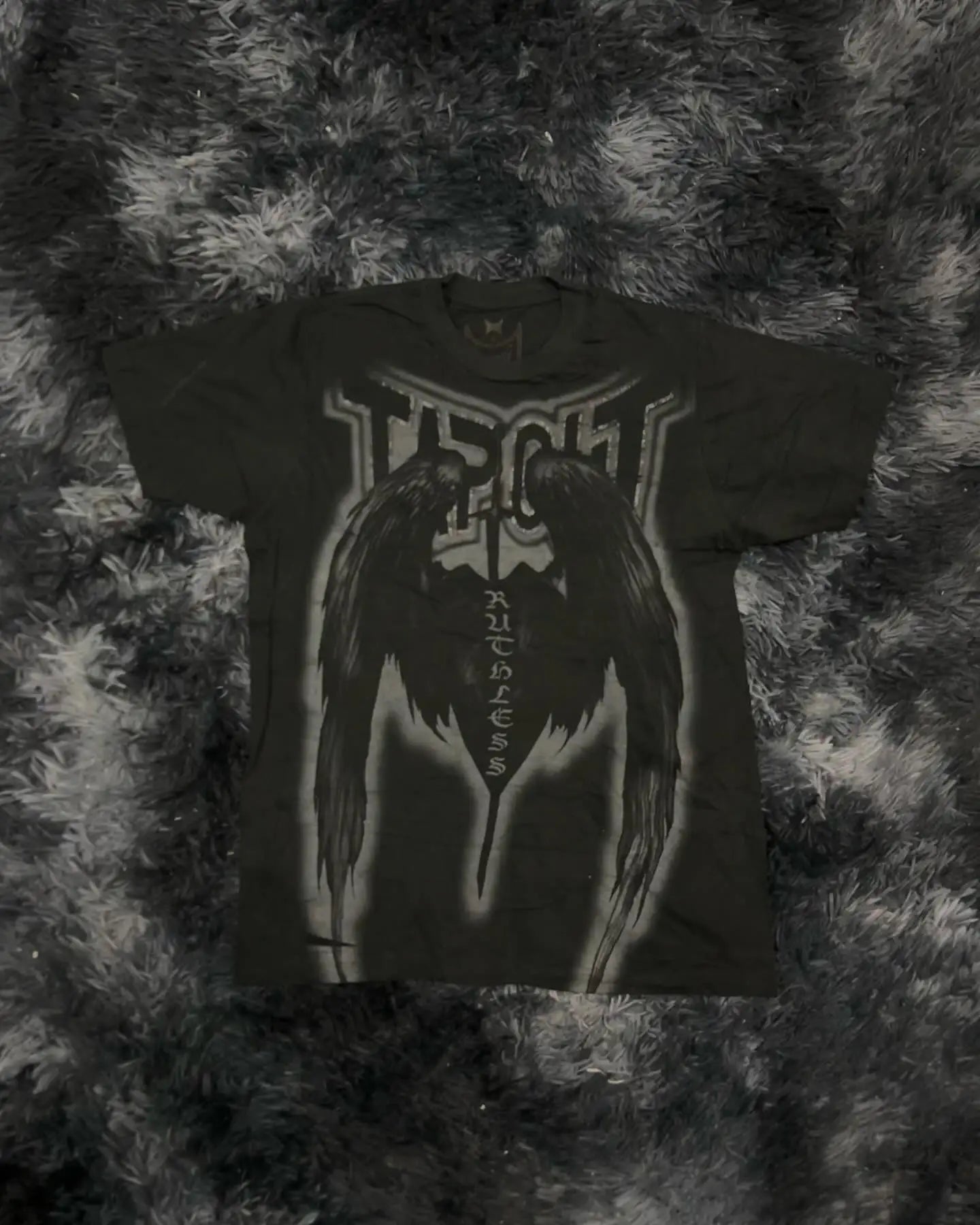 Cheap T-shirt Jerseys Y2K Tapout New men T Shirt Letter Graphic Print Oversized tops Punk Rock Round Neck Tops Harajuku street Hip Hop Pure cotton tee