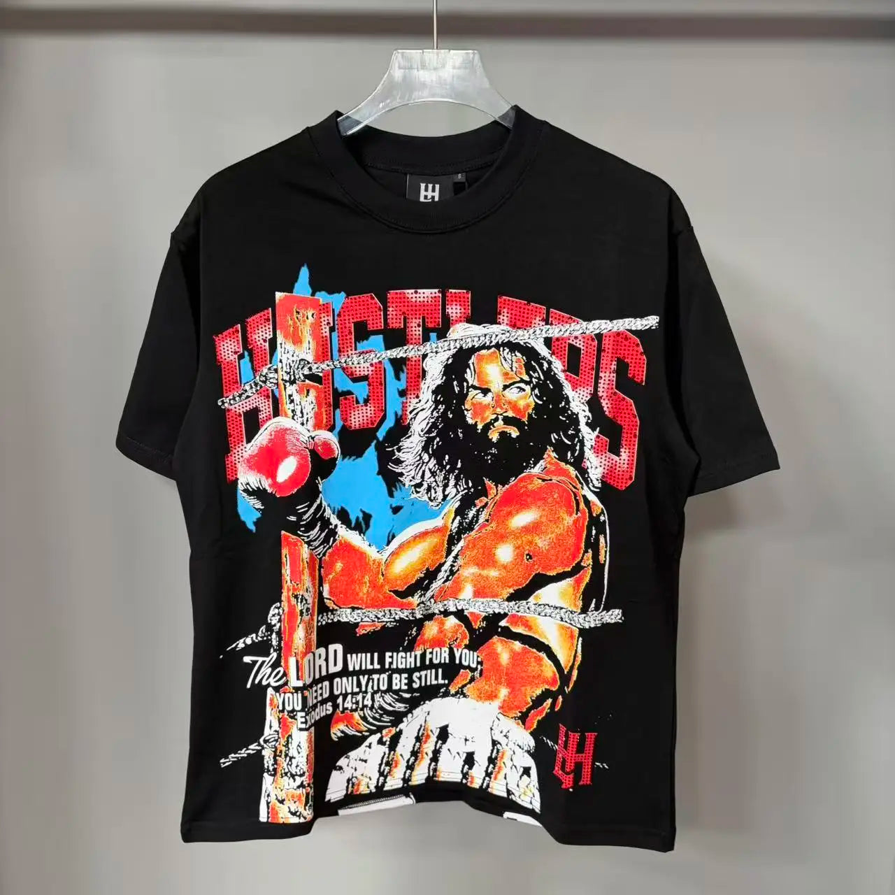 Cheap T-shirt Jerseys New fashion brand LIFE HUSTLERS Y2K hot stamping hole Men Women T-shirt Streetwear 100% Cotton Loose Round Neck Top Tees