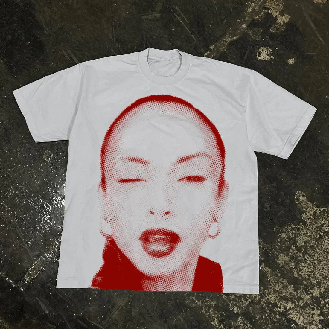 Cheap T-shirt Jerseys 2000s Vintage Casual Girl Print Y2k Women's Tshirts Short Sleeve O-Neck Streetwear Harajuku Gothic Tee Crop Top Men Kid Clothes