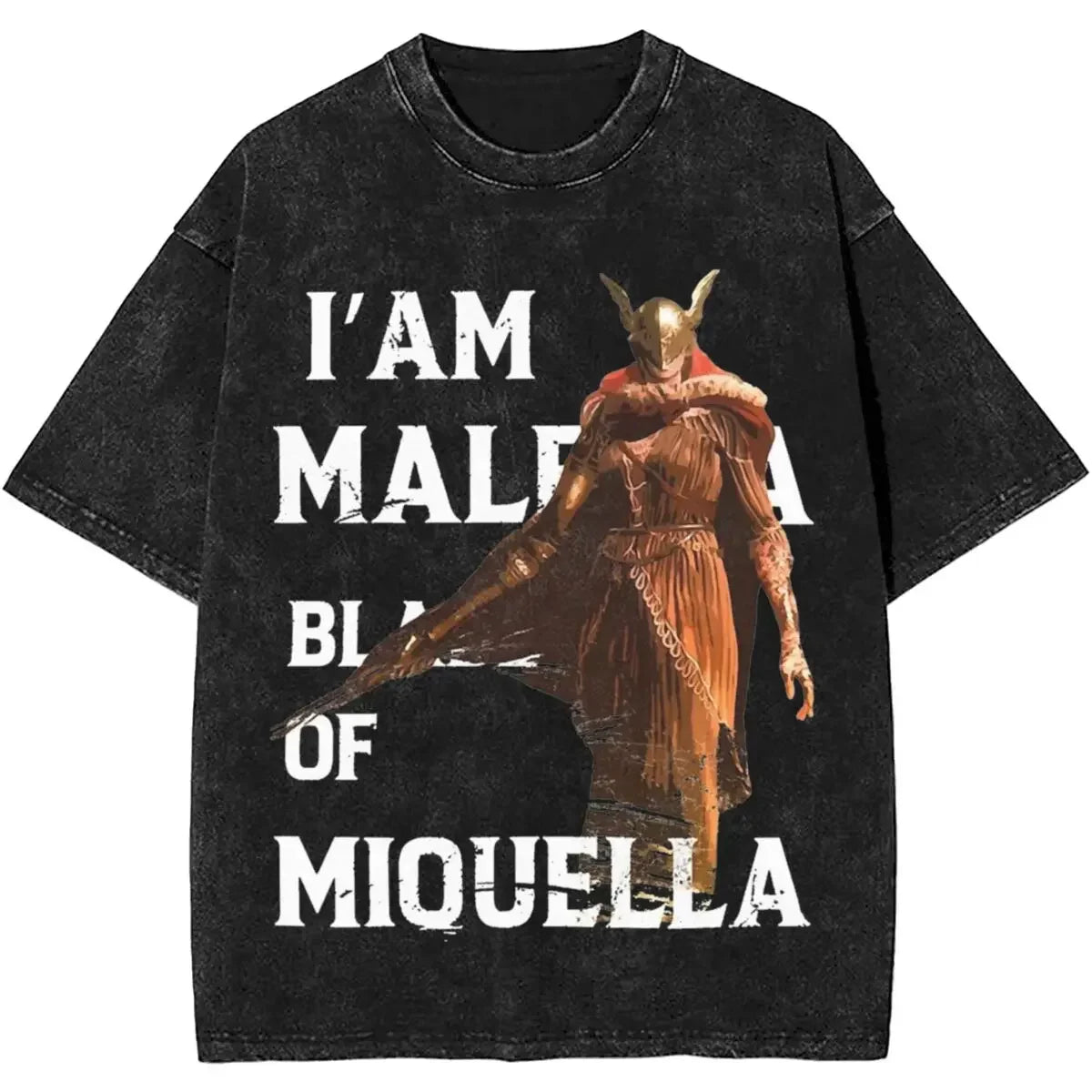 Cheap T-shirt Jerseys Malenia Blade Of Miquella Washed New Arrival Mens Clothes Tee Shirt Homme Graphic T-Shirts Men Tshirt for Men Ropa Hombre 62924