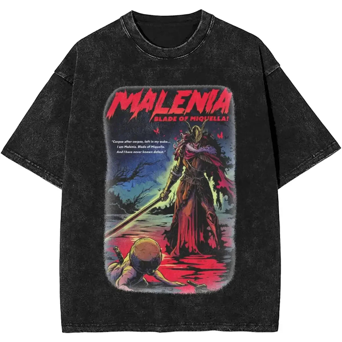Cheap T-shirt Jerseys Malenia Blade Of Miquella Washed New Arrival Mens Clothes Tee Shirt Homme Graphic T-Shirts Men Tshirt for Men Ropa Hombre 62924