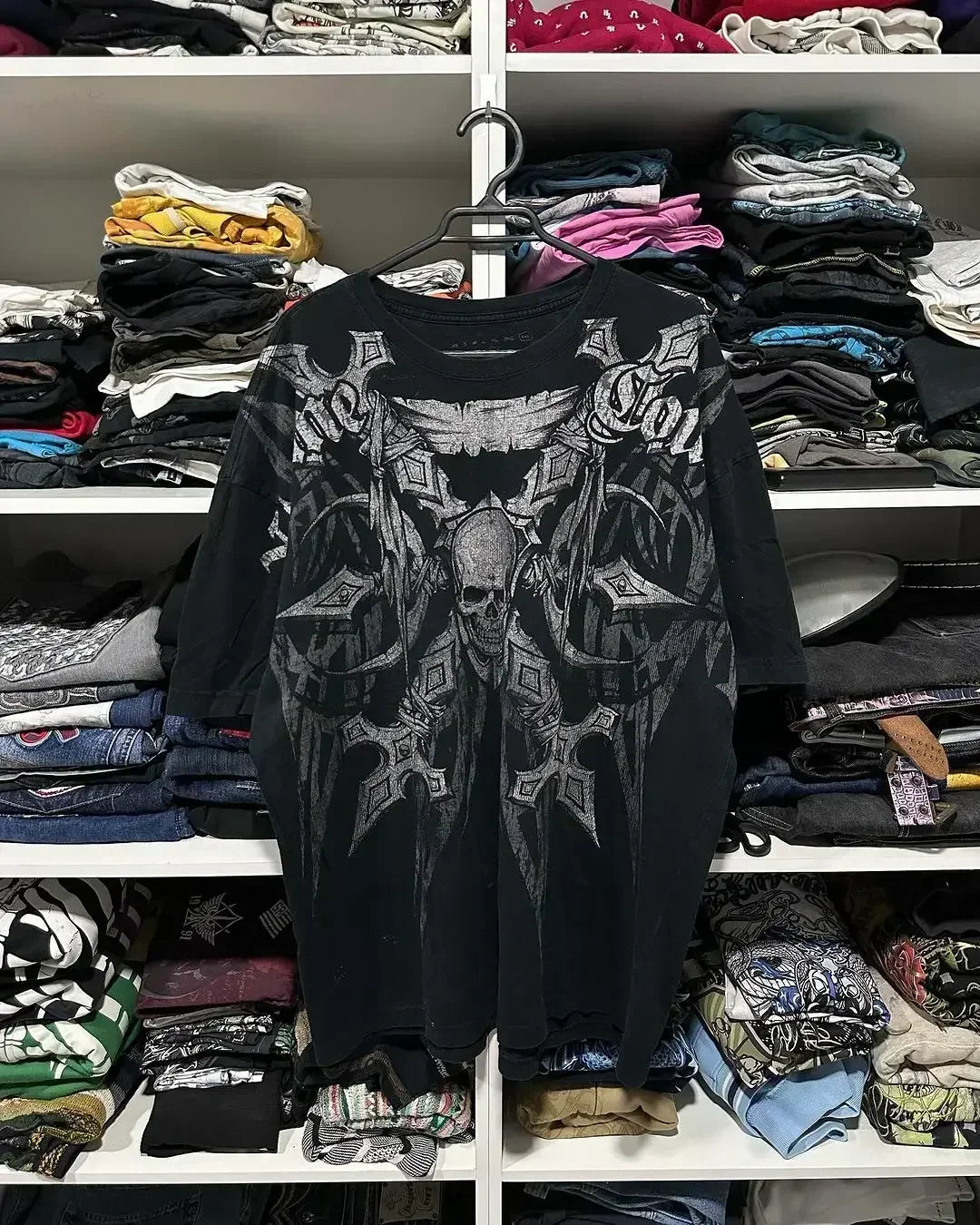 Cheap T-shirt Jerseys 90s American Suffering Trendy Retro Fashion Print Round Neck Short Sleeved T shirt Women Y2K Street Style Gothic Couple Sports