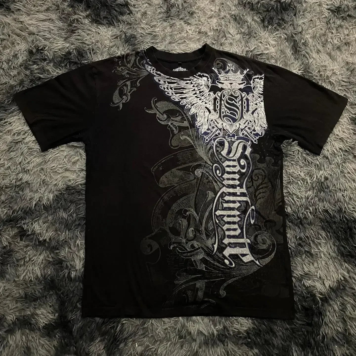 Cheap T-shirt Jerseys 91s High Street Shirts Women Graphic Print Oversized T Shirt Harajuku Gothic Round Neck Cotton Short Sleeve Tops New