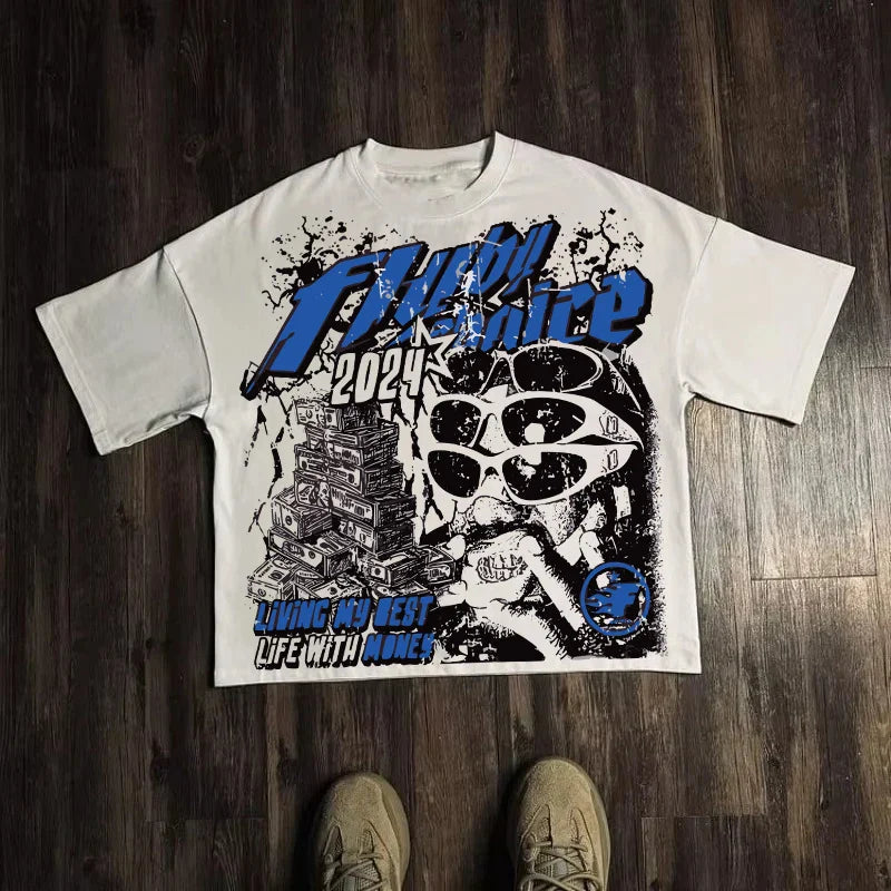 Cheap T-shirt Jerseys Graphic T-shirt Men Women Vintage Top Hip Hop Streetwear Oversized Tshirt Short Sleeve Casual Clothing Summer Fashion Trendy Tee