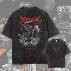 Cheap T-shirt Jerseys New Arrival Mens Clothes Tee Shirt Homme Graphic T-Shirts Men Tshirt for Men Ropa Hombre Washed Anime Berserk Baggy Camisetas