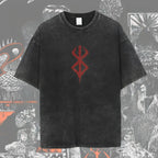 Cheap T-shirt Jerseys New Arrival Mens Clothes Tee Shirt Homme Graphic T-Shirts Men Tshirt for Men Ropa Hombre Washed Anime Berserk Baggy Camisetas