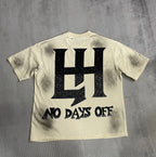 Cheap T-shirt Jerseys New fashion brand LIFE HUSTLERS Y2K hot stamping hole Men Women T-shirt Streetwear 100% Cotton Loose Round Neck Top Tees