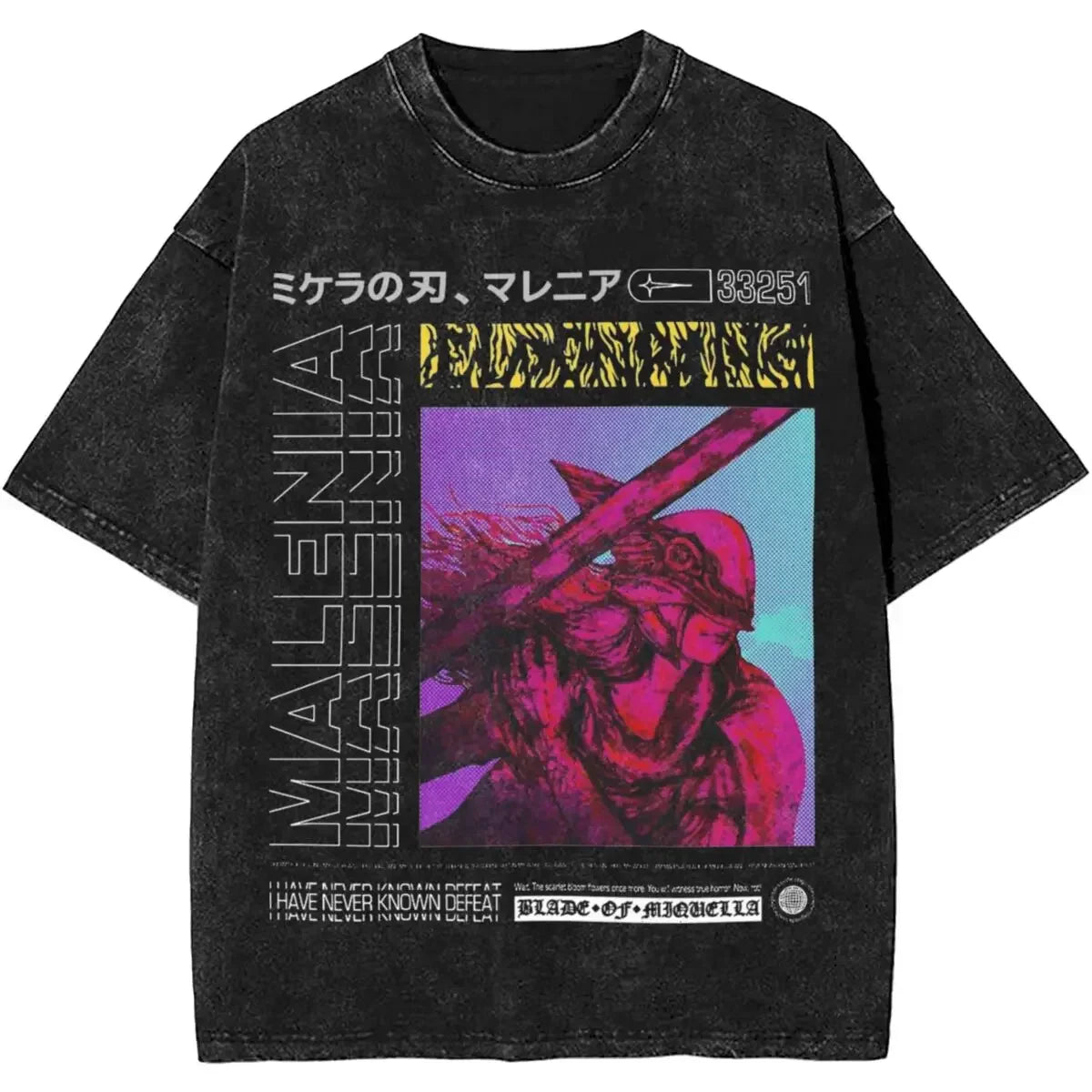 Cheap T-shirt Jerseys Malenia Blade Of Miquella Washed New Arrival Mens Clothes Tee Shirt Homme Graphic T-Shirts Men Tshirt for Men Ropa Hombre 62924