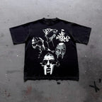 Cheap T-shirt Jerseys Harajuku Graphic Print T Shirts Y2k Tops Men Women High Street Oversized T Shirt Pro Choice Streetwear Vintage Tee Clothing