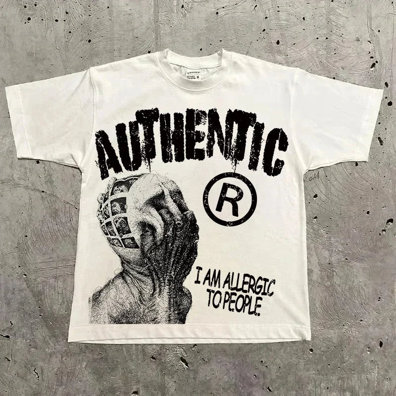 Cheap T-shirt Jerseys Harajuku Letter Graphic T Shirts Y2k Tops Men Women High Street Oversized T Shirt Pro Choice Streetwear Vintage Tee Clothing