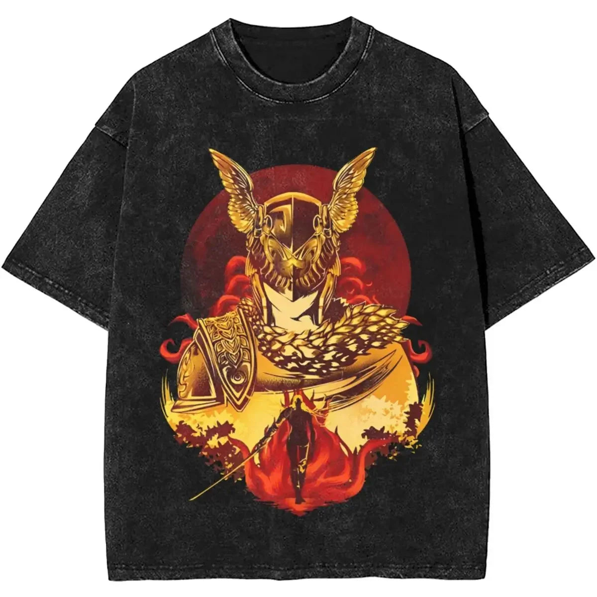 Cheap T-shirt Jerseys Malenia Blade Of Miquella Washed New Arrival Mens Clothes Tee Shirt Homme Graphic T-Shirts Men Tshirt for Men Ropa Hombre 62924